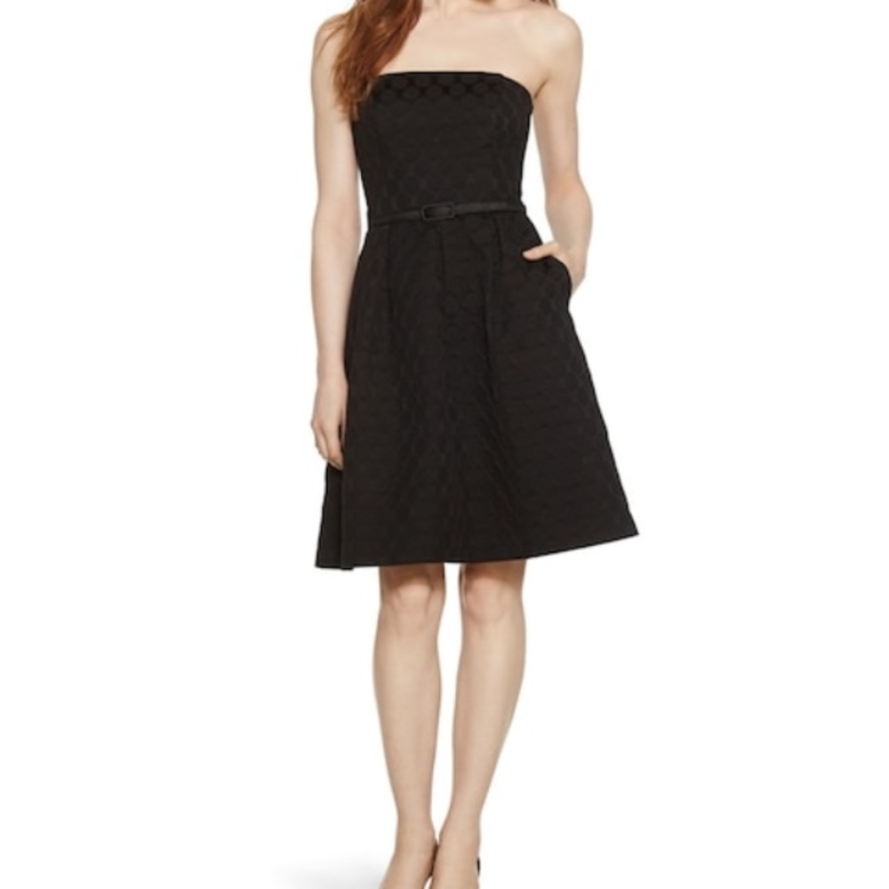 WHBM Black strapless party dress. - size 14